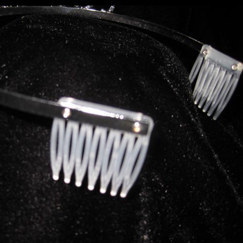 crowns with plastic combs