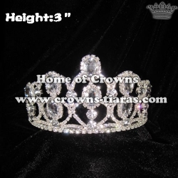 3inch Height Princess Pageant Crowns With Big Diamonds
