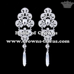 Alloy Crystal Wedding Party Earrings