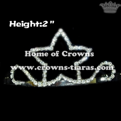 2inch Rhinestone Star Crowns