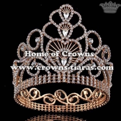 Crystal Rhinestone Full Round Pageant Crowns