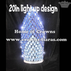 20in Big Tall Big Diamond Lighting Up Pageant Crowns