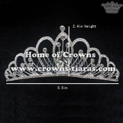 Alloy Crystal Wedding Tiaras With Combs