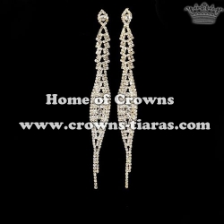 Fashion Crystal Rhinestone Youth Party Earrings