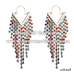 Wholesale Alloy Crystal Fashion Earrings