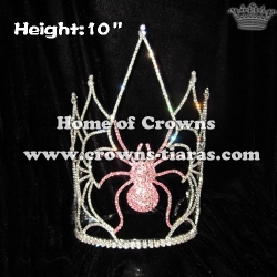 10inch Height Wholesale Crystal Spider Crowns