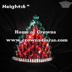 Red Green Crystal Diamond Lighting Up Crowns