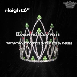Winner Pageant Crowns With Green And Red Diamonds