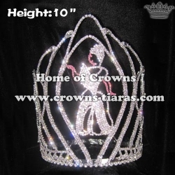 10in Height Wholesale Crystal Cinderella Crowns