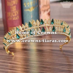 Wholesale Gold Diamond Wedding Queen Tiaras