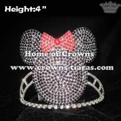4in Crystal Rhinestone Minnie Pageant Crowns