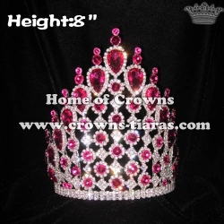 8inch Height Pink Diamond Queen Crowns-- Asteria Series
