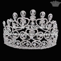 Alloy Crystal Heart Shaped Pageant Party Crowns