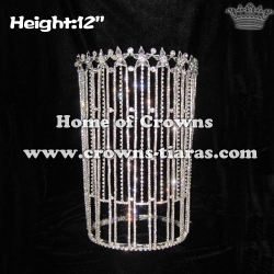 12inch Big Tall Clear Pageant Queen Crowns