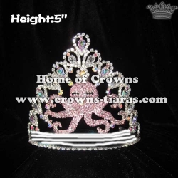 Crystal Sea Octopus Custom Pageant Crowns