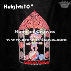 Wholesale Custom Circus Clown Pageant Crystal Crowns