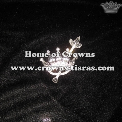 Wholesale Crystal Crown Sash Pins