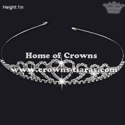 Unique Crystal Small Tiaras In Simple Design