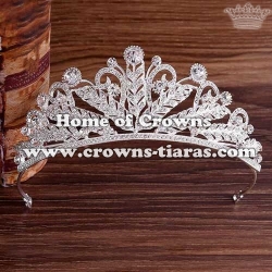 Alloy Crystal Bridal Tiaras Leaf Shaped