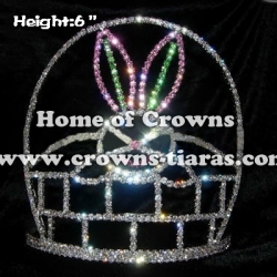 6inch Crystal Rabbit Crowns