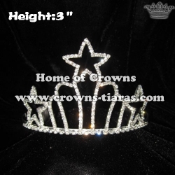 Rhinestone Mini Star Crowns With Combs