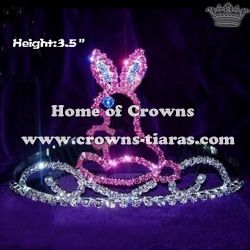 3.5inch Height Wholesale Crystal Rabbit Crowns