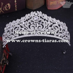 Classic Bridal Tiaras With Crystal Rhinestones