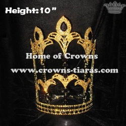 10inch Fleur De Lis Rhinestone Pageant Crowns