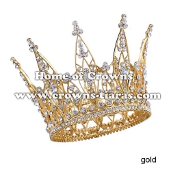 Full Round Pageant Crowns Made By Alloy And Loose Diamond