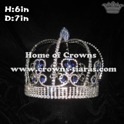 6in Height Full Round Pageant King Crowns