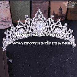Wedding Princess Crowns With Round Diamond