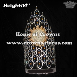 Wholesale 14in Height Rhinestone Sunshine Pageant Summer Crowns