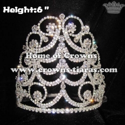 6inch Clear Crystal Pageant Crowns