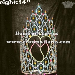 14in Rhinestone Summer Slipper Stock Pageant Crowns