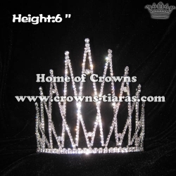 6in Height Unique Classic Crystal Pageant Crowns