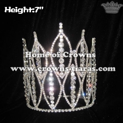 7inch All Clear Crystal Pageant Crowns