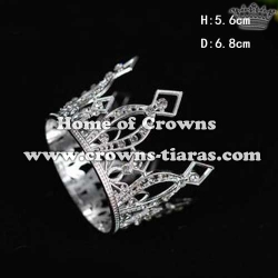 Crystal Metal Pageant Children Crown Birthday Cake Crown