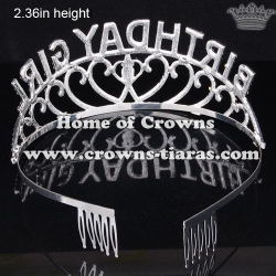 Alloy Crystal Birthday Girl Princess Crowns