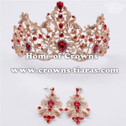 Gorgeous Wedding Tiaras With Earrings In Comfort Band
