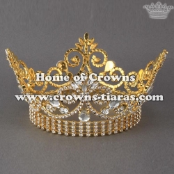 Silver Crystal Diamond Pageant Queen Crowns