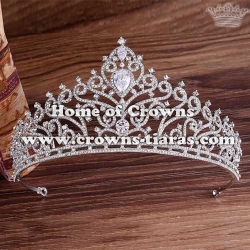 Gorgeous Crystal Pageant Queen Crowns With Zircon Diamond