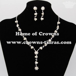 Fashion Unique Party Princess Pearl Necklace Set