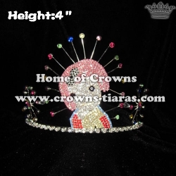 4inch Gorgeous Girl Crystal Crown