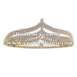 Clear Rhinestone Wedding Bridal Crown Hair Band