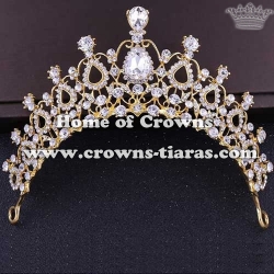 Crystal Wedding Princess Tiaras In Drop Diamonds