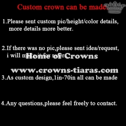 Crystal Rhinestone Custom Pageant Crowns