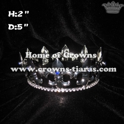 2in Height Fleur De Lis Shaped Pageant King Crowns