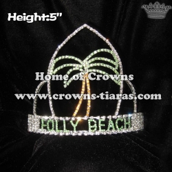 Crystal Plam Tree Pageant Summer Crowns