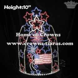 Wholesale Custom Firework Pageant Crowns With Stars