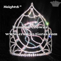 6inch Mardi Gras Crystal Crowns